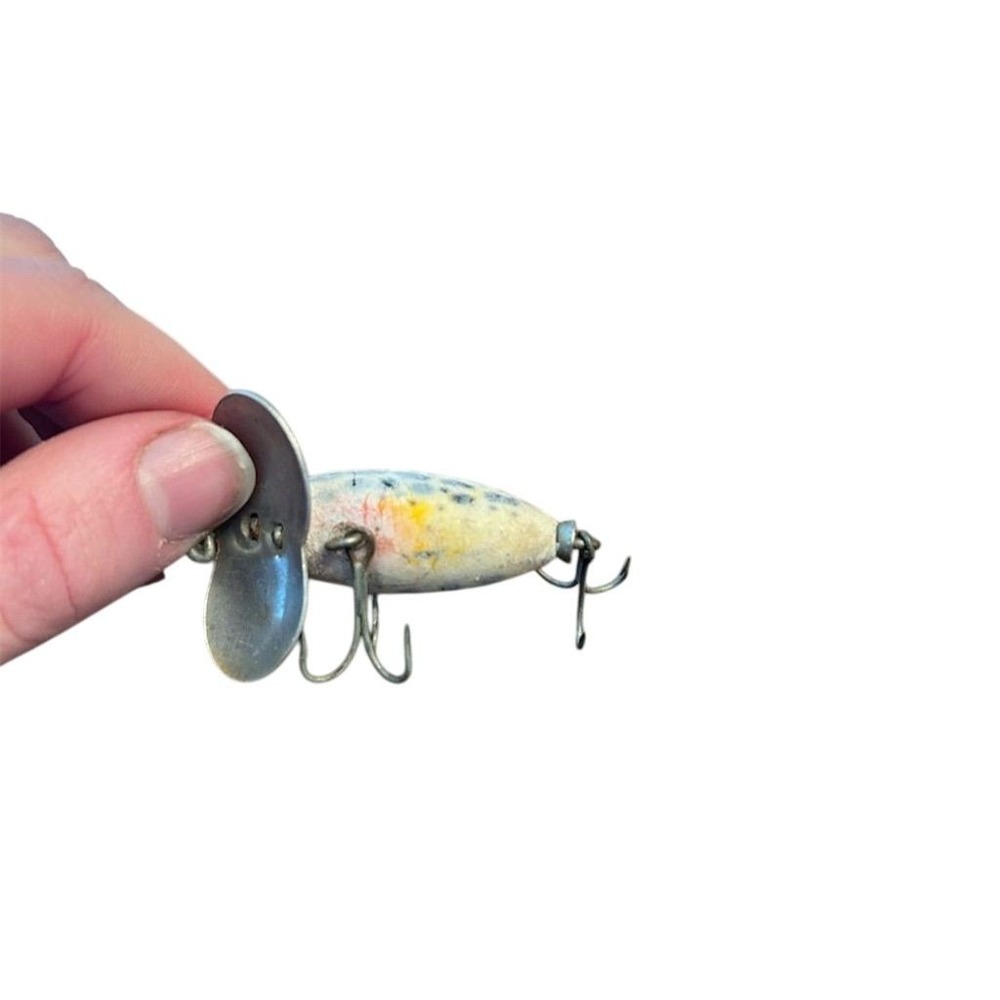 Vintage Argobast Fishing Lure Spinner Propeller Double Treble Hook MCM Retro